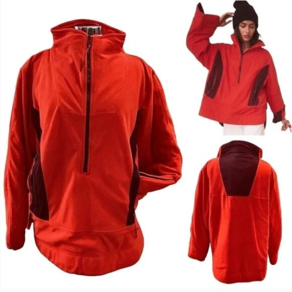 FP Movement by Free People Jackets & Blazers - Free People Movement Climber Fleece Blaze Red & Orange Size Large